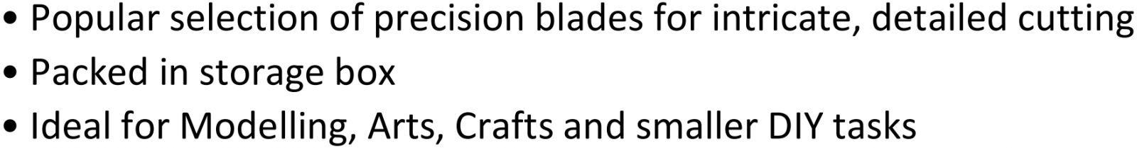 להבים לסכין סקלפל SHESTO MODELCRAFT